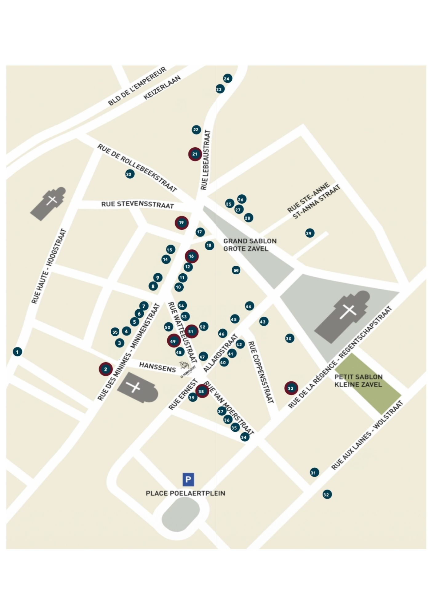 Officiële kaart van Brussels Art Square 2026 op de Grote en Kleine Zavel Officiële kaart van Brussels Art Square 2026 op de Grote en Kleine Zavel