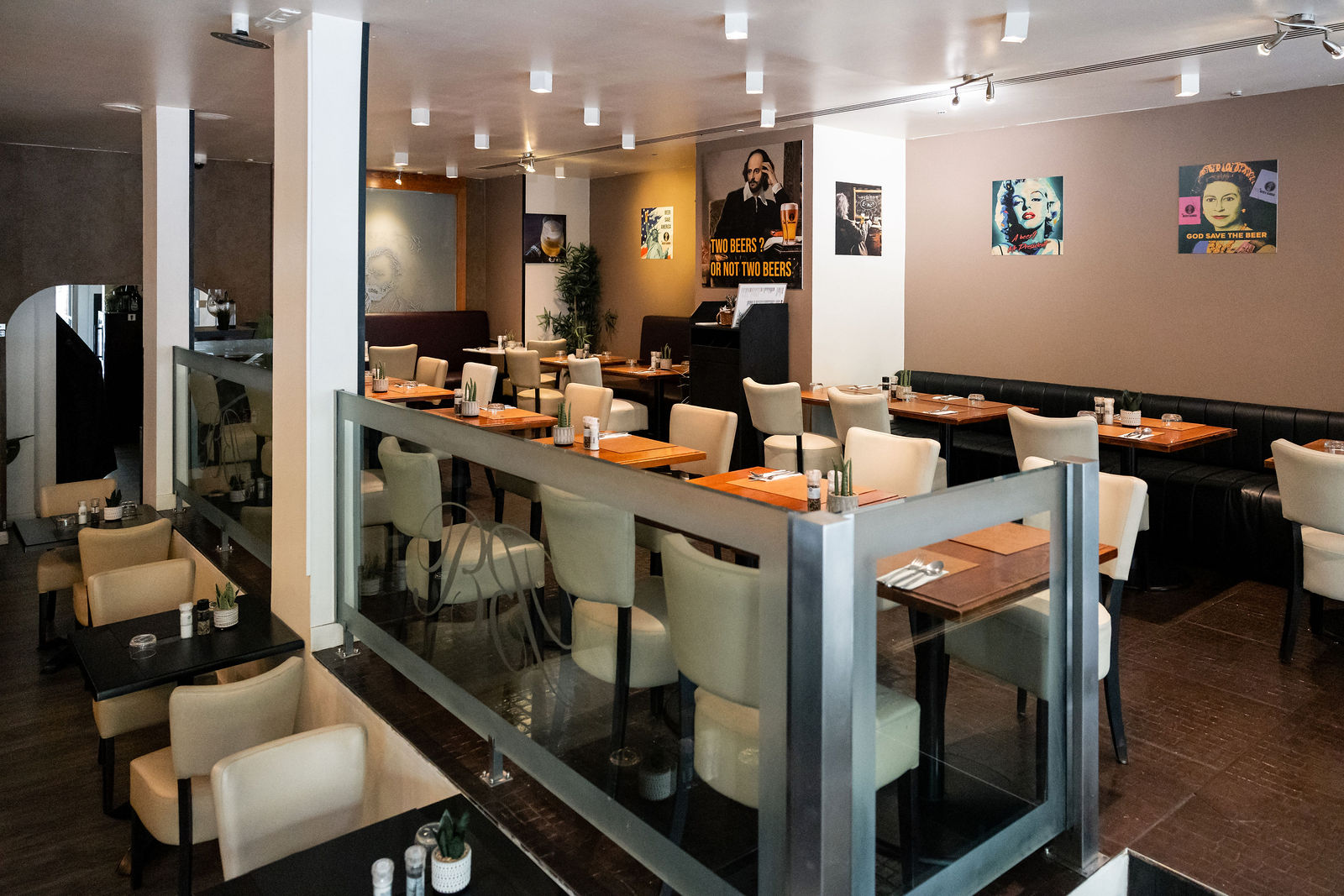 Dining room set for a group meal